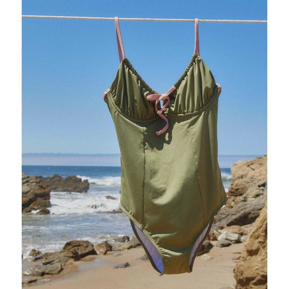 --HOST PICK-- CHRISTY DAWN 'The Kinsley' One-Piece Swimsuit in Moss Green - Picture 2 of 6